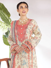Rang Rasiya Summer Breeze Unstitched Lawn Print 3Pc Suit D-05 Sand