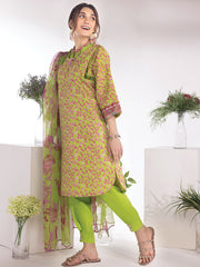 Rang Rasiya Summer Breeze Unstitched Lawn Print 3Pc Suit D-11 Kelly