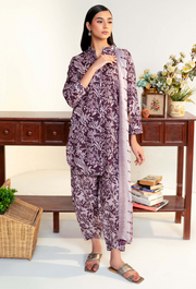 Humdum Rang e Bahar Embroidered Lawn Unstitched 3Pc Suit D-07