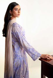 Humdum Rang e Bahar Embroidered Lawn Unstitched 3Pc Suit D-08
