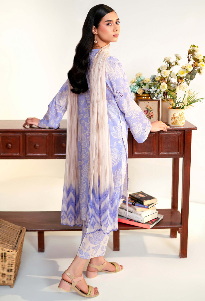 Humdum Rang e Bahar Embroidered Lawn Unstitched 3Pc Suit D-08