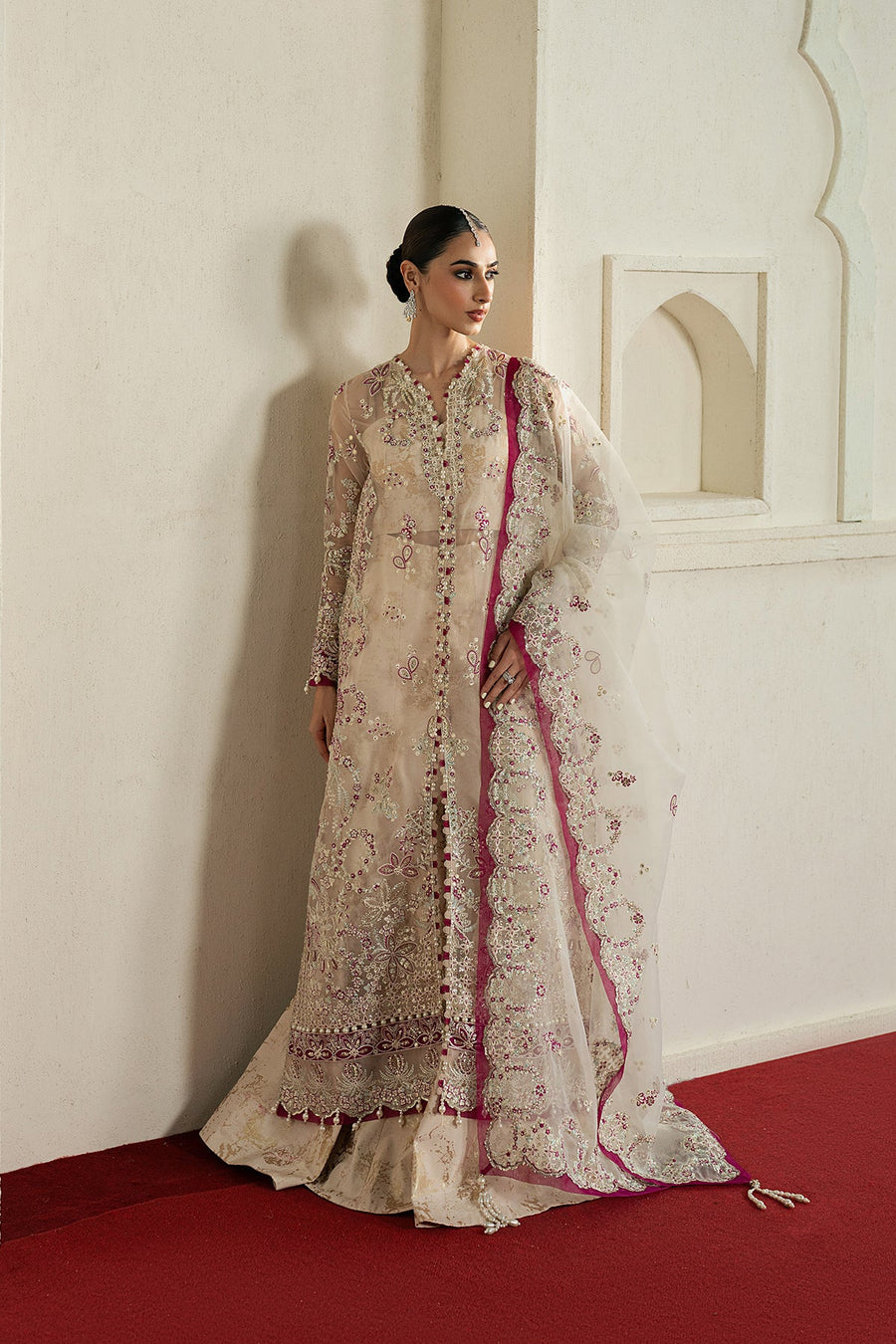 Ayzel Pehli Nazar Embroidered Organza Unstitched 3Pc Suit AZW-25-V1-02 RANGREZ