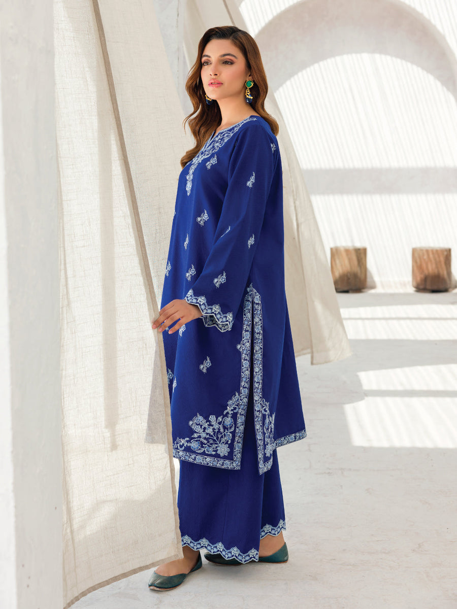 Faiza Faisal Aura Pret Embroidered Dobby Lawn 2Pc Suit - Rania