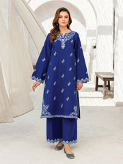 Faiza Faisal Aura Pret Embroidered Dobby Lawn 2Pc Suit - Rania