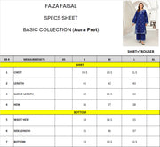 Faiza Faisal Aura Pret Embroidered Dobby Lawn 2Pc Suit - Rania