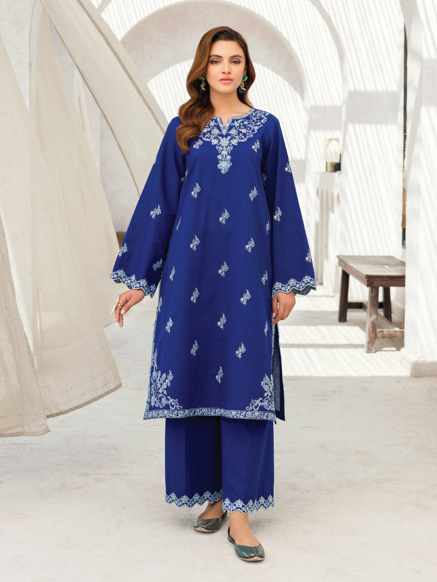 Faiza Faisal Aura Pret Embroidered Dobby Lawn 2Pc Suit - Rania