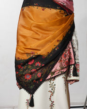 Jugnu Lahore The Reserved View Embroidered Cotton Unstitched 3Pc Suit - Rasti