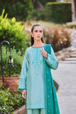 Farasha Sorine Summer Embroidered Lawn Unstitched 3Pc Suit - Rave Ocean