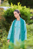 Farasha Sorine Summer Embroidered Lawn Unstitched 3Pc Suit - Rave Ocean