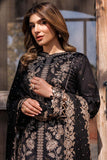 Farasha Summer Essentials Embroidered Lawn Unstitched 3Pc Suit - Raven Aura