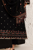 Farasha Luxury Formal Embroidered Chiffon Unstitched 3Pc Suit - Ravenne