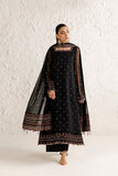 Farasha Luxury Formal Embroidered Chiffon Unstitched 3Pc Suit - Ravenne