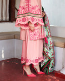 Jugnu by Hussain Rehar Embroidered Lawn Unstitched 3Pc Suit D-01 RAVI