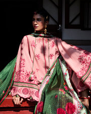 Jugnu by Hussain Rehar Embroidered Lawn Unstitched 3Pc Suit D-01 RAVI