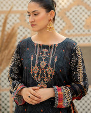 Gulnaar by Noorangi Unstitched Festive Embroidered Lawn 3Pc Suit - Raya