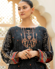 Gulnaar by Noorangi Unstitched Festive Embroidered Lawn 3Pc Suit - Raya
