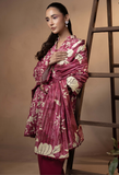 Humdum Raya Printed Khaddar Unstitched 3Pc Suit D-01