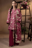 Humdum Raya Printed Khaddar Unstitched 3Pc Suit D-01