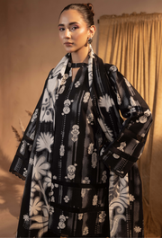 Humdum Raya Printed Khaddar Unstitched 3Pc Suit D-03