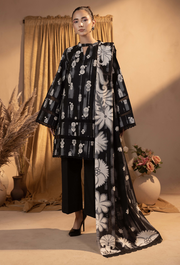 Humdum Raya Printed Khaddar Unstitched 3Pc Suit D-03