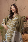 Humdum Raya Printed Khaddar Unstitched 3Pc Suit D-08