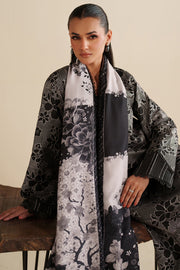 Farasha Winter Spell Embroidered Khaddar Unstitched 3Pc Suit - Rebella
