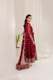 Farasha Lumiere Luxury Embroidered Chiffon Unstitched 3Pc Suit - Redsturt