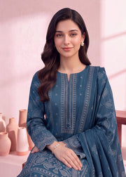Zeenia Marina Vol-02 Digital Printed Dhanak Marina Unstitched 3Pc Suit DS-07 Reef