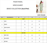 Faiza Faisal Aura Pret Embroidered Dobby Lawn 2Pc Suit - Reem