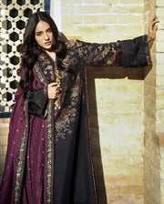 Mushq Broadway Embroidered Jacquard Unstitched 3Pc Suit - Registan Moon