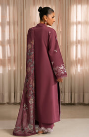 Seran Lamhay Embroidered Lawn Unstitched 3Pc Suit D-03 REHMA