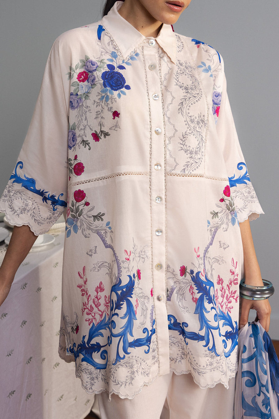 Coco by Zara Shahjahan Prints Unstitched Lawn 3Pc Suit D-09A Rei