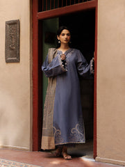 Still by Yards Embroidered Italian Woolen Unstitched 3Pc Suit D-05 Remembered