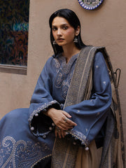 Still by Yards Embroidered Italian Woolen Unstitched 3Pc Suit D-05 Remembered
