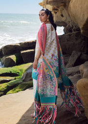 Sadaf Fawad Khan Siraa Vol-02 Unstitched Lawn 3Pc Suit - Retro Polka