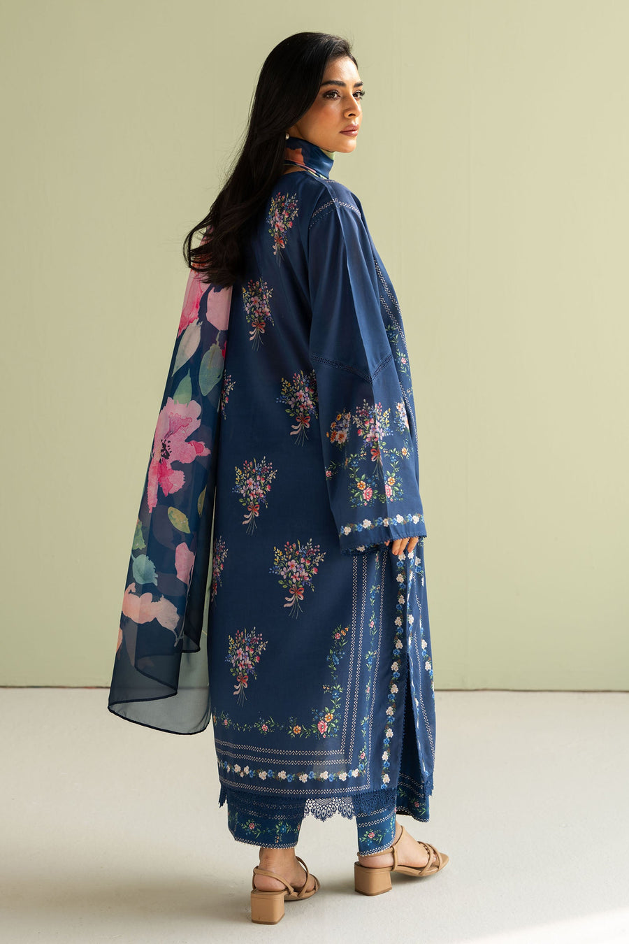 Coco by Zara Shahjahan Prints Unstitched Lawn 3Pc Suit D-03B RIA
