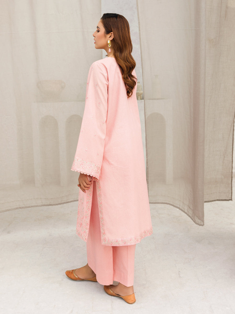 Faiza Faisal Aura Pret Embroidered Dobby Lawn 2Pc Suit - Riah