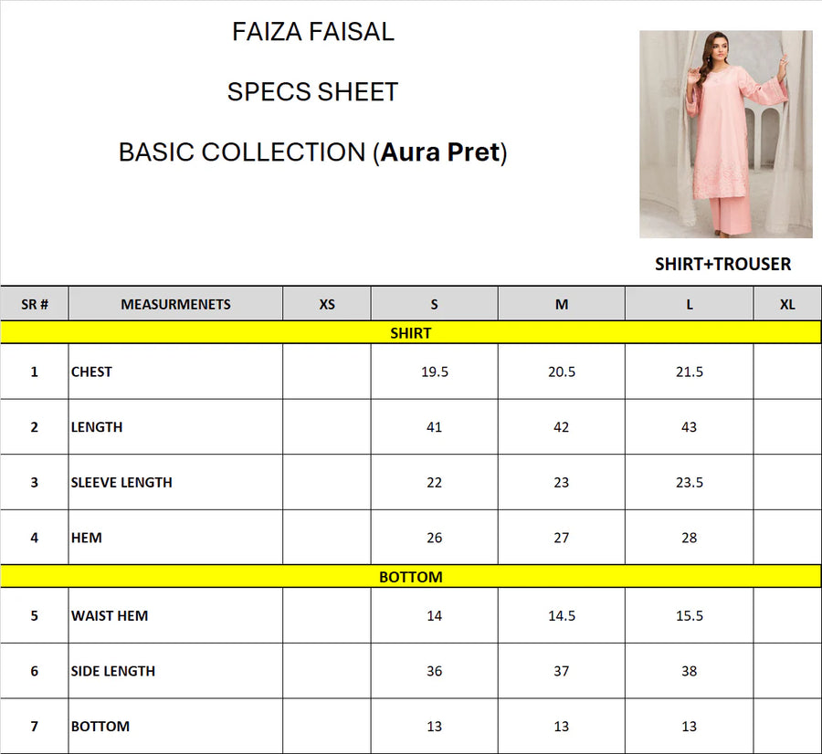 Faiza Faisal Aura Pret Embroidered Dobby Lawn 2Pc Suit - Riah