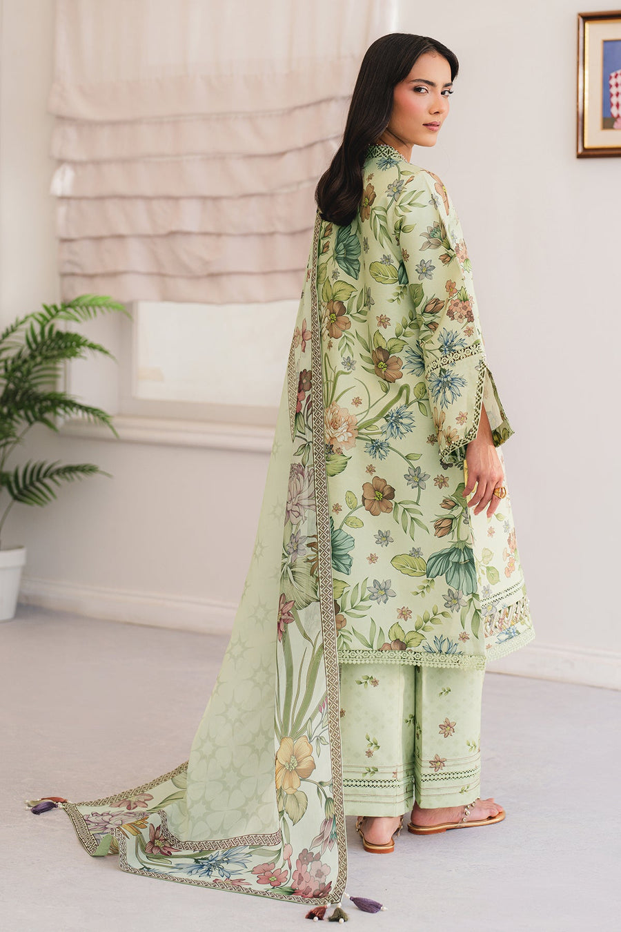 Alizeh Fashion Sheen Printed Lawn Unstitched 3Pc Suit AF-PL-6045-Rinza