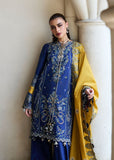 Hussain Rehar Luxury Lawn Unstitched Embroidered 3Pc Suit D-11 Riviera