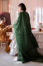 Seran Jahaan Unstitched Eid Edit Embroidered Lawn 3Pc Suit D-06 Romaan