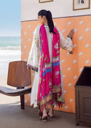 Sadaf Fawad Khan Siraa Vol-02 Unstitched Lawn 3Pc Suit - Rosa