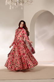 Feathers The Imperial Bloom Printed Lawn Unstitched 3Pc Suit Rose Waltz-FT649