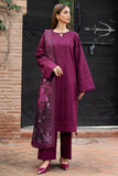 Farasha Embroidered Khaddar Unstitched 3Pc Suit - Rosemer