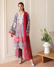 Roheenaz Eclat Gerden Printed Lawn Unstitched 3Pc Suit - ROSETTE DREAM