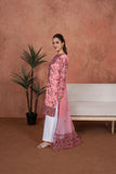 Feathers Premium Embroidered Lawn Unstitched 3Pc Suit - Rosewood Heirloom
