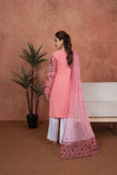 Feathers Premium Embroidered Lawn Unstitched 3Pc Suit - Rosewood Heirloom