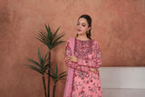 Feathers Premium Embroidered Lawn Unstitched 3Pc Suit - Rosewood Heirloom