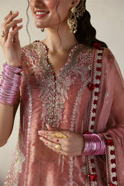 Afrozeh Shehnai Embroidered Tissue Zari Unstitched 3Pc Suit AFS-25-09 ROSHAAN