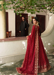 Neeshay Shagun Embroidered Raw Silk Unstitched 3Pc Suit - ROSHANARA